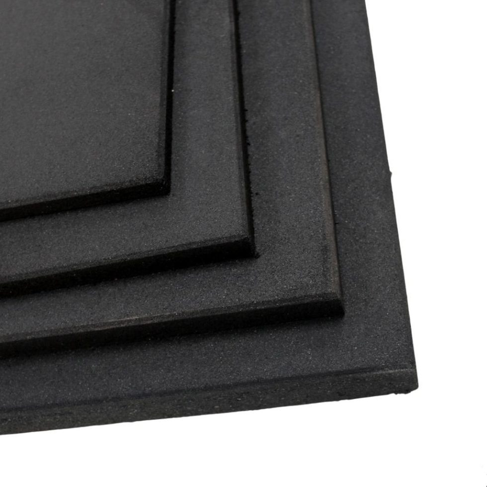 Dalle en caoutchouc 1,5cm 50x50cm - Epaisseur