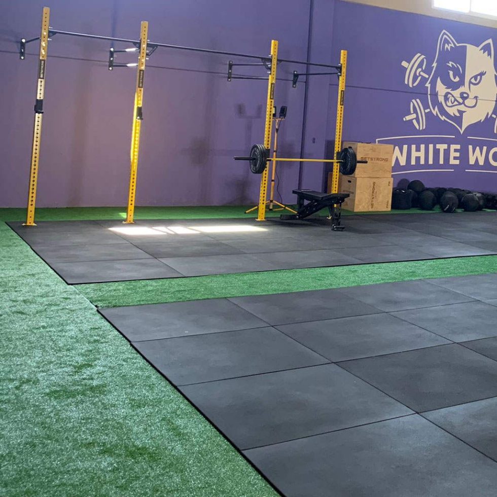 Dalle en caoutchouc 2cm 50x50cm - Assemblé 2