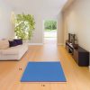 Tatami Puzzle 4cm 100x100cm - Superficie Antideslizante T, reversible Azul/Rojo | Medidas