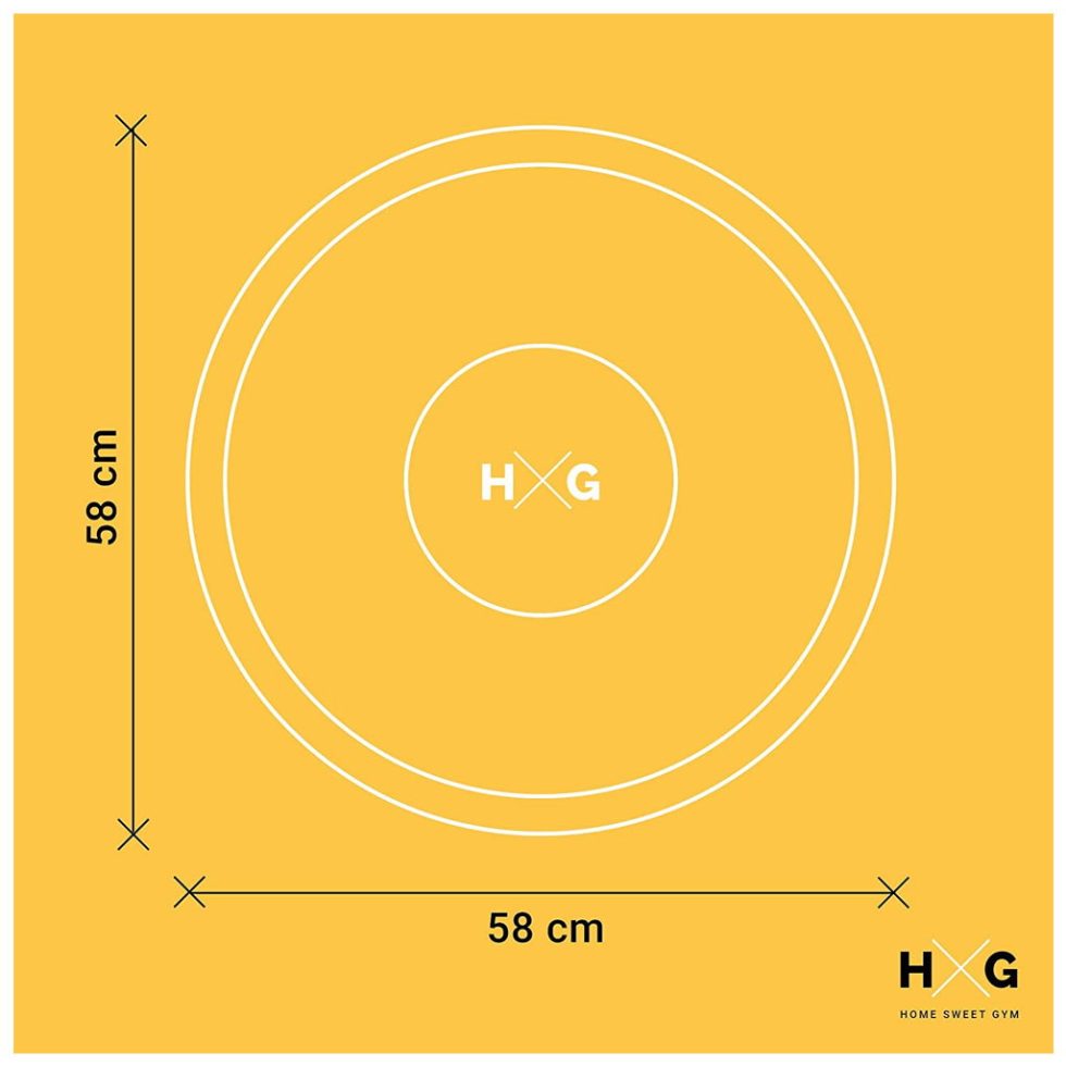 Bosu 58cm + gonfleur | station d'équilibre - Mesures du diamètre