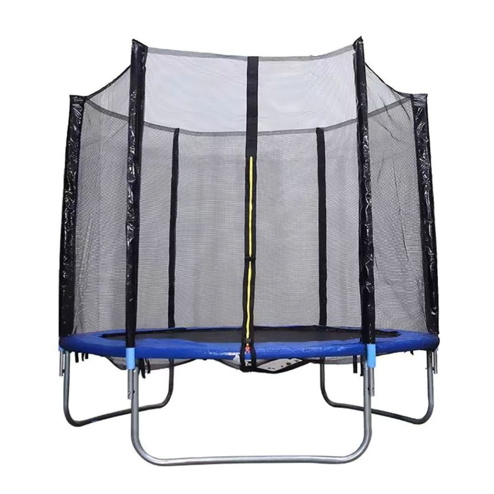 Trampolim com rede de proteção 244cm - Azul