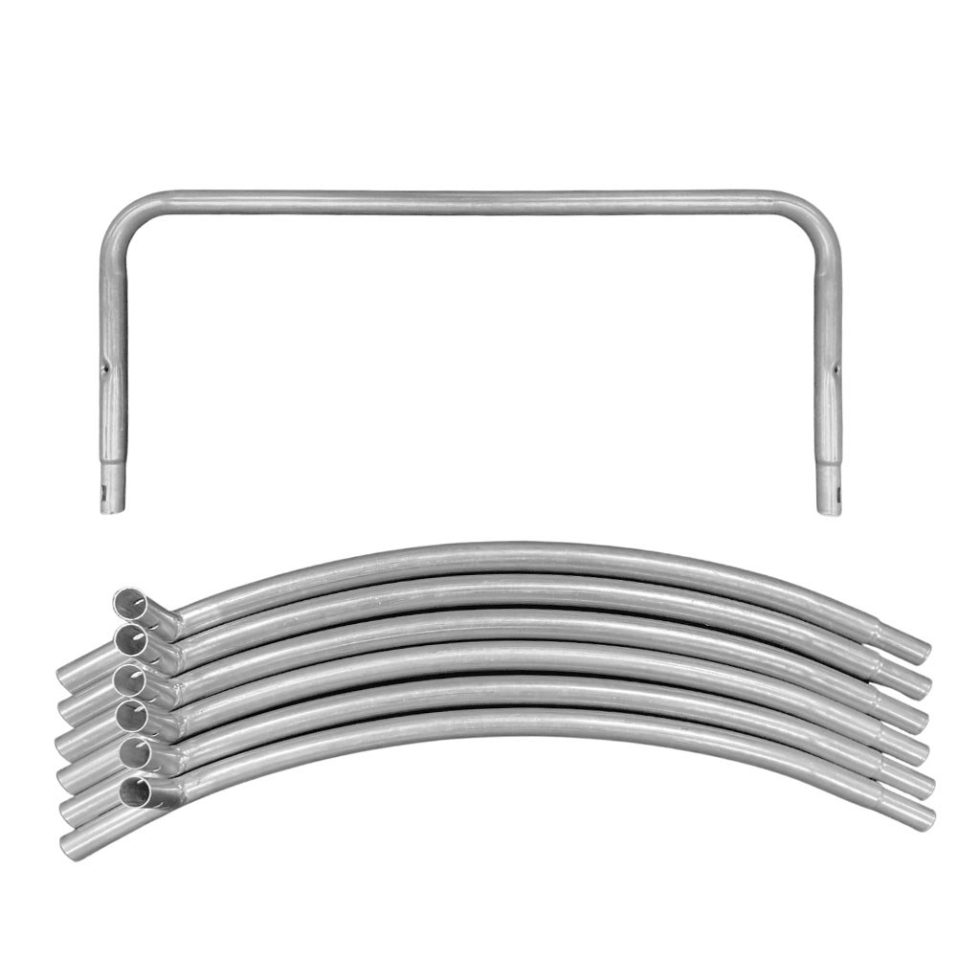 Cama Elástica con Red de Seguridad 244cm - Detalle barras