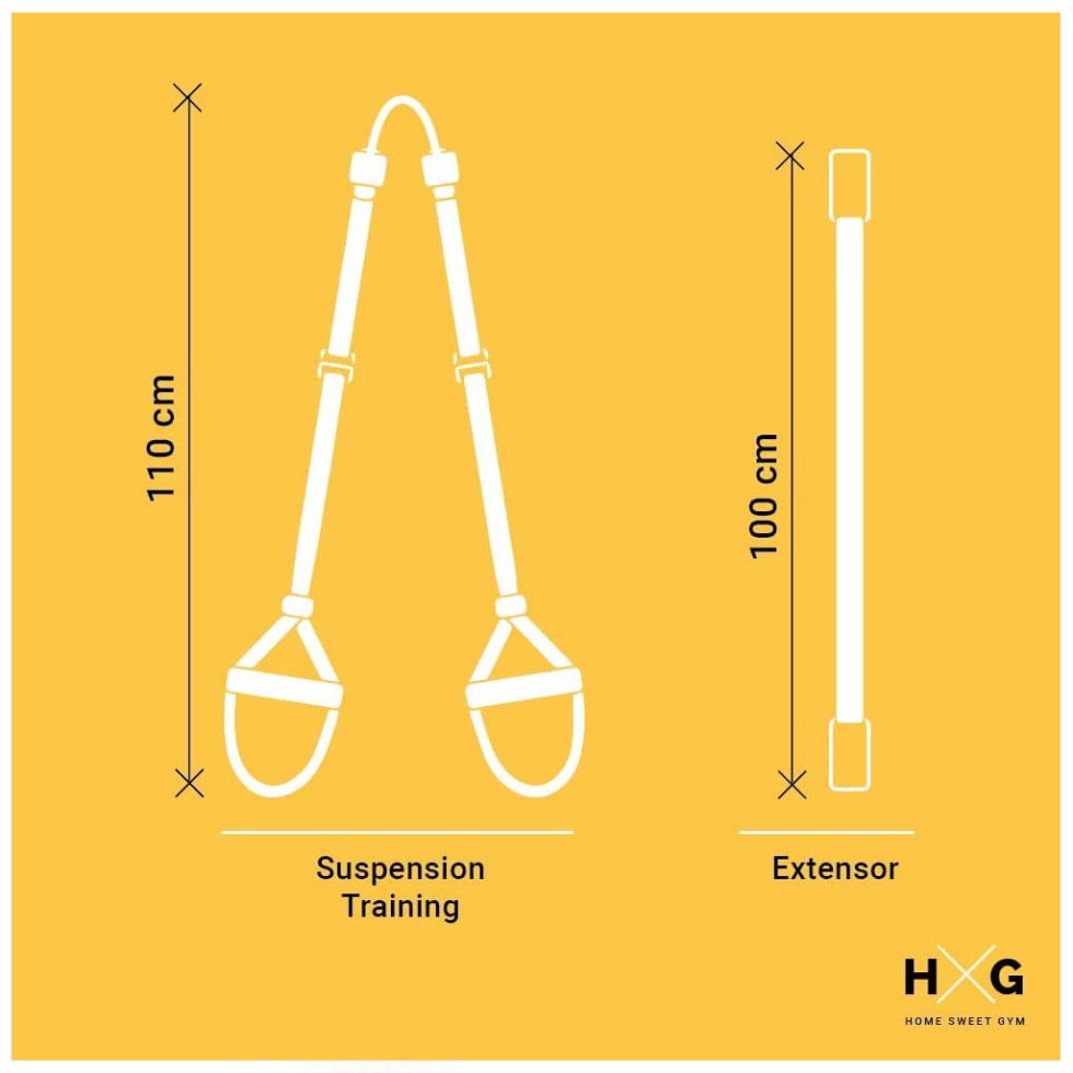 Correias de suspensão TRX - Tamanhos