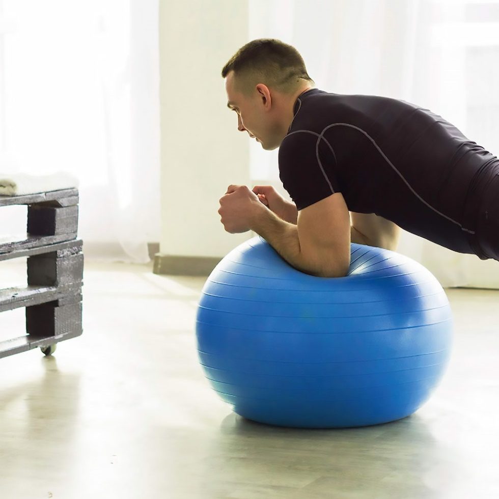 Fitball 65cm + gonfleur | Ballon de Pilates et de Yoga - Exercice