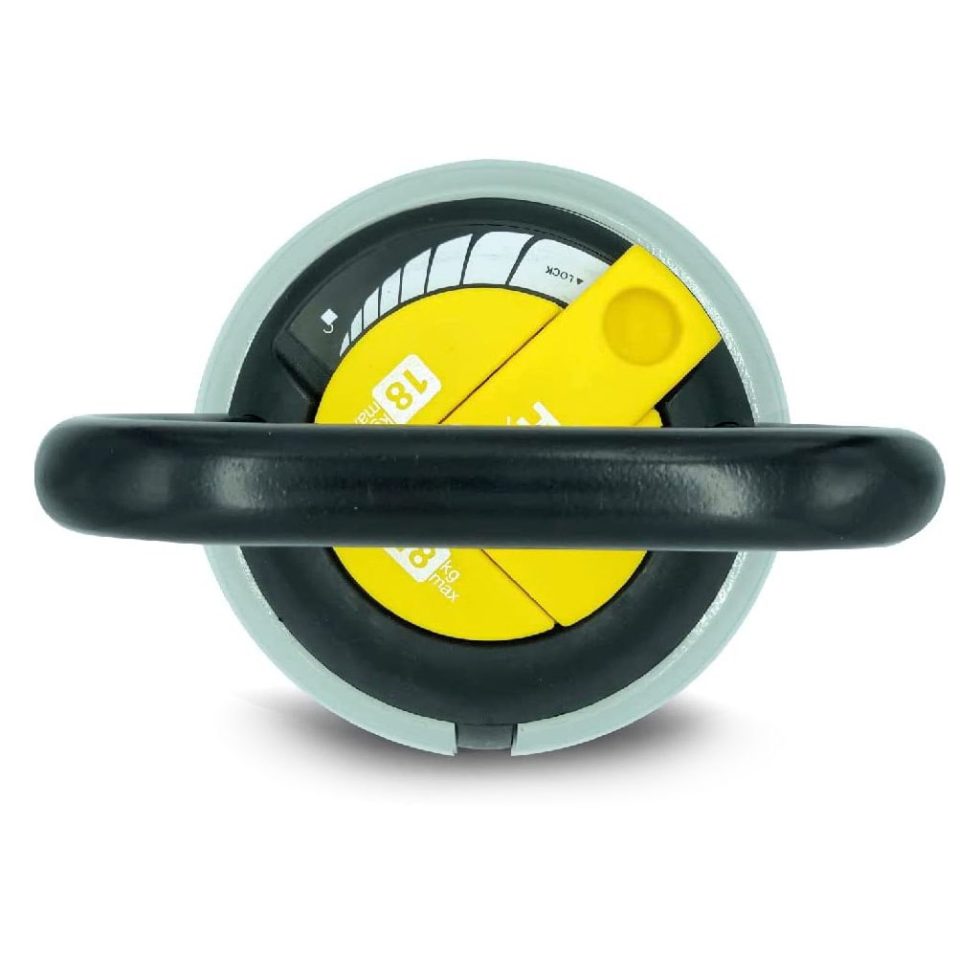 Kettlebell Ajustável de 2,5kgs a 18kgs | Kettlebell - Bloqueio de detalhes