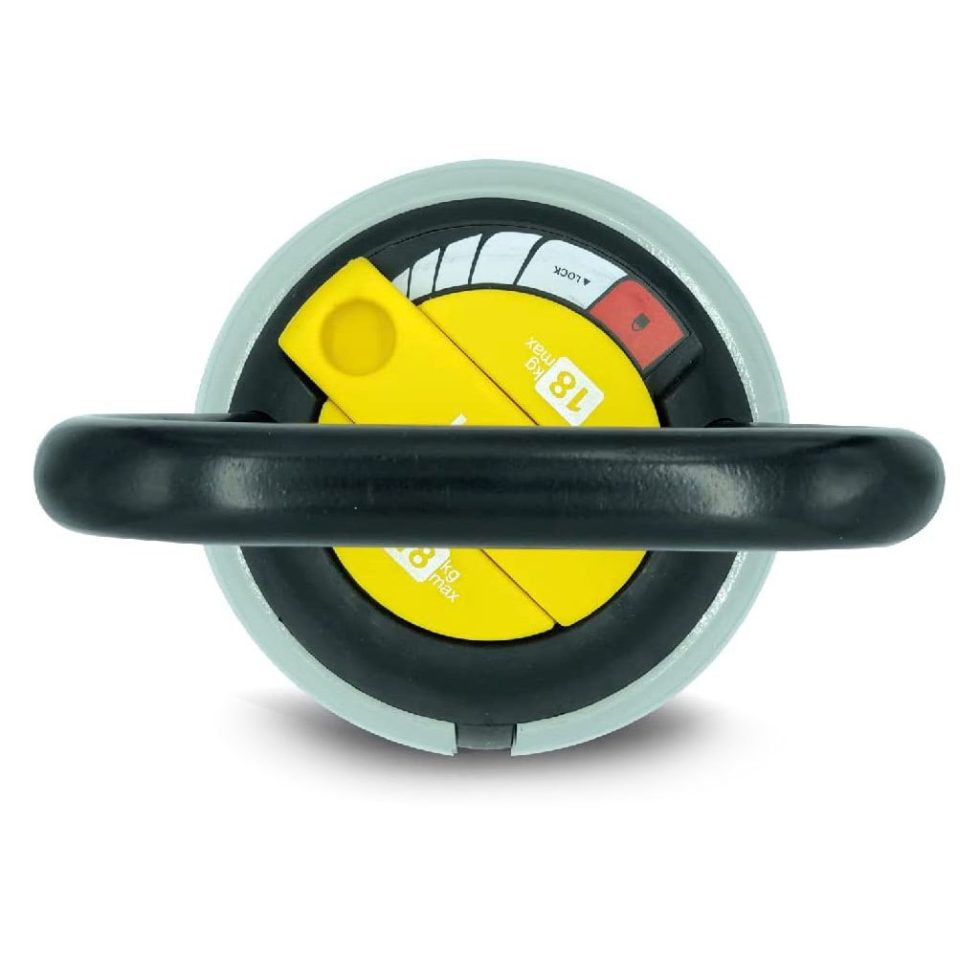 Kettlebell Ajustável de 2,5kgs a 18kgs | Kettlebell - Detalhe de desbloqueio