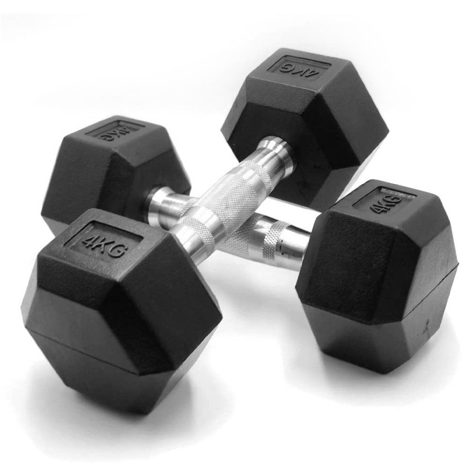 Haltères hexagonaux 4kgs - Pack 2pcs