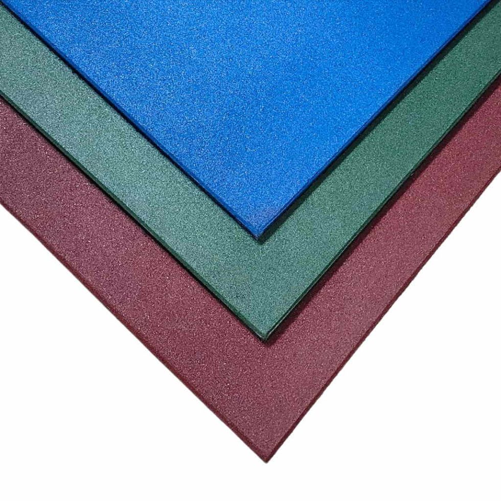 Dalle en caoutchouc 1,5cm 50x50cm Intérieur/Extérieur