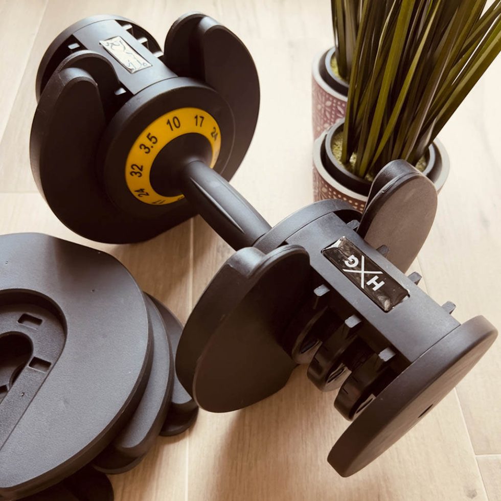 Haltere ajustável de 3,5kgs a 32kgs - 1pc - Detalhe de bloqueio