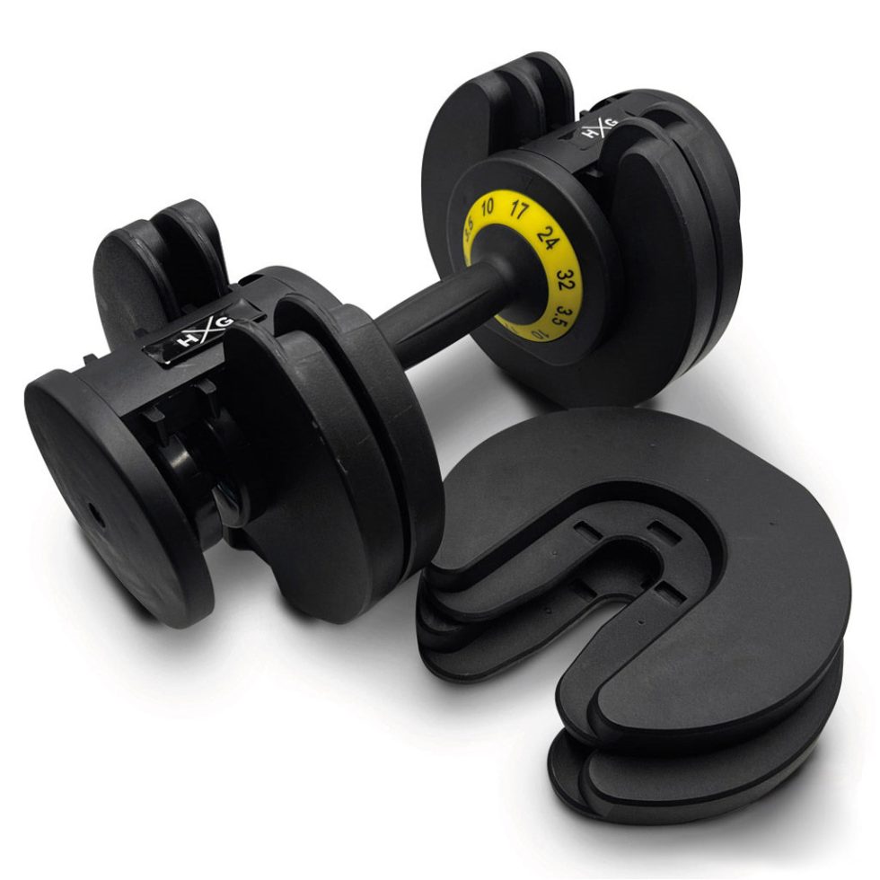 Haltere ajustável de 3,5kgs a 32kgs - 1pc - Detalhe discos soltos