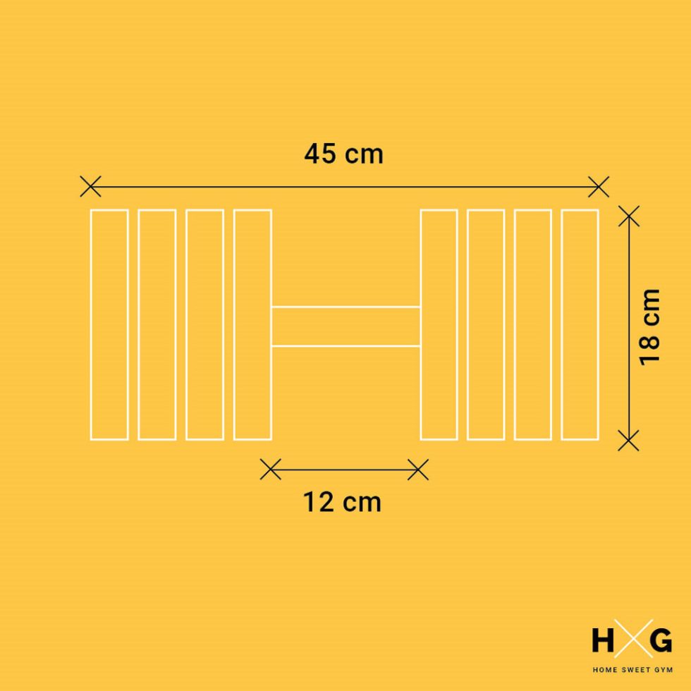 Haltere ajustável de 3,5kgs a 32kgs - 1pc - Tamanhos