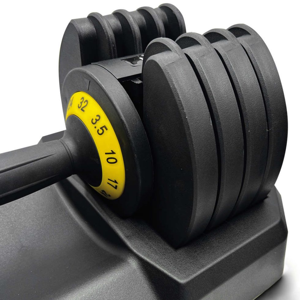 Haltere ajustável de 3,5kgs a 32kgs - 1pc - Sistema de bloqueio de detalhes