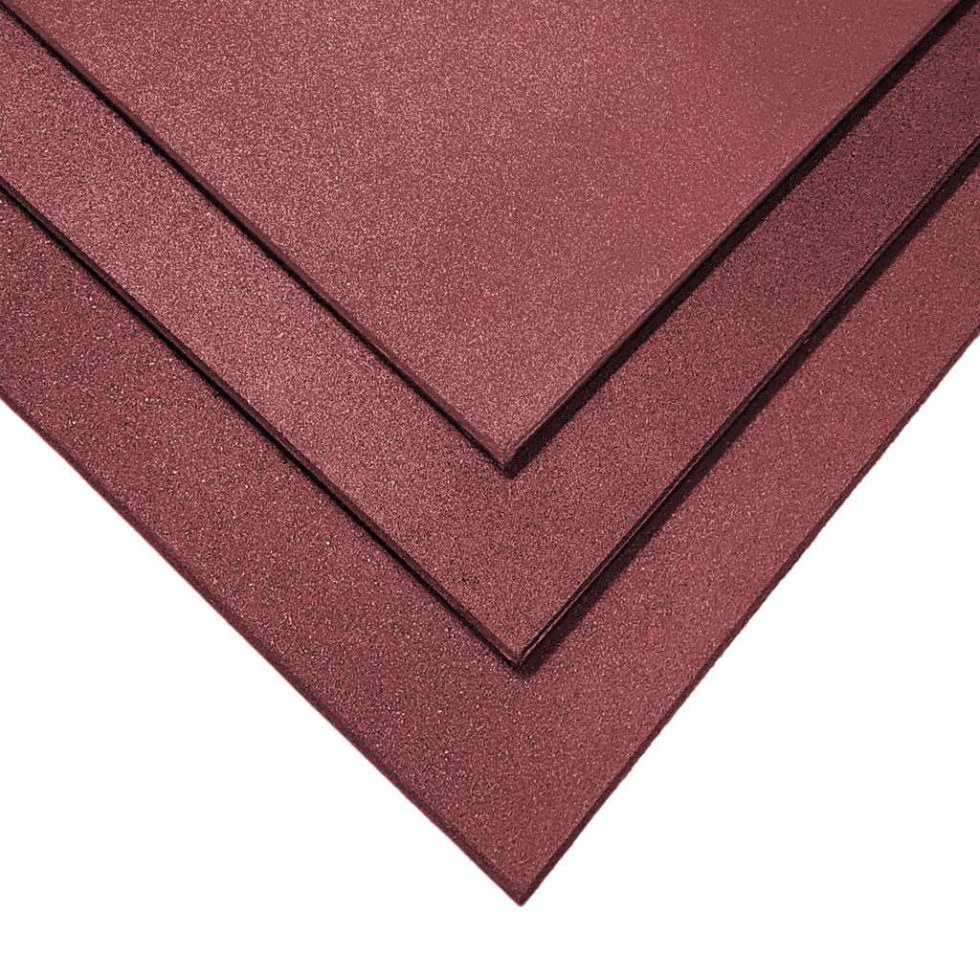 Ladrilho de borracha 1,5cm 50x50cm Interior/Exterior - Cor castanha