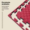 Tatami Puzzle 2,5cm 100x100cm Densidad Superior - Superficie Antideslizante F, reversible Azul/Rojo | Bordes Laterales