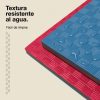 Tatami Puzzle 2,5cm 100x100cm Densidad Superior - Superficie Antideslizante F, reversible Azul/Rojo | Resistencia al Agua