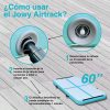 Colchão insuflável AirTrack 200x100x10cm, cor azul | Passos de utilização e insuflação