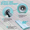 Colchão insuflável AirTrack 400x100x10cm, cor azul | Passos de utilização e insuflação