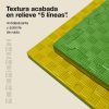 Tatami Puzzle 2,5cm 100x100cm - Superficie Antideslizante F, reversible Amarillo/Verde | Textura Antideslizante