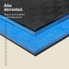 Tatami Puzzle 2,5cm 100x100cm - Superficie Antideslizante F, reversible Azul/Negro | Alta Densidad