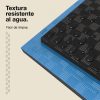 Tatami Puzzle 2,5cm 100x100cm - Superficie Antideslizante F, reversible Azul/Negro | Resistencia al Agua