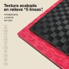 Tatami Puzzle 2,5cm 100x100cm - Superficie Antideslizante F, reversible Negro/Rojo | Textura Antideslizante