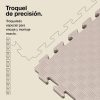 Tatami Puzzle 2cm 100x100cm - Superficie Antideslizante F, reversible Gris/Blanco | Troquel de Precisión