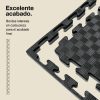 Tatami Puzzle 2cm 100x100cm - Superficie Antideslizante F, reversible Gris/Negro | Laterales Rectos