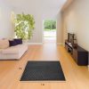 Tatami Puzzle 2cm 100x100cm - Superficie Antideslizante F, reversible Gris/Negro | Medidas