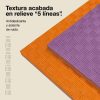 Tatami Puzzle 2cm 100x100cm - Superficie Antideslizante F, reversible Lila/Naranja | Textura Antideslizante