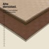 Tatami Puzzle 2cm 100x100cm - Superficie Antideslizante F, reversible Marrón/Beige | Alta Densidad