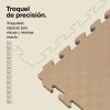 Tatami Puzzle 2cm 100x100cm - Superficie Antideslizante F, reversible Marrón/Beige | Troquel de Precisión