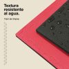 Tatami Puzzle 2cm 100x100cm - Superficie Antideslizante T, reversible Negro/Rojo | Resistencia al Agua
