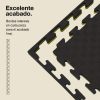 Tatami Puzzle 4cm 100x100cm - Superficie Antideslizante F, reversible Amarillo/Negro | Laterales Rectos