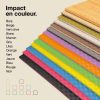 Tatami Puzzle 2cm 100x100cm - Surface antidérapante F, réversible Bleu/Rouge | Variations de couleurs