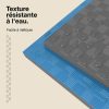 Tatami Puzzle 2cm 100x100cm - Surface antidérapante F, réversible Gris/Bleu | Résistance à l'eau
