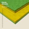 Tatami Puzzle 2cm 100x100cm - Surface antidérapante F, réversible Jaune/Vert | Haute Densité