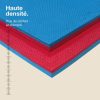 Tatami Puzzle 2cm 100x100cm - Superficie Antideslizante T, reversible Azul/Rojo | Alta Densidad