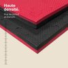 Tatami Puzzle 2cm 100x100cm - Surface antidérapante T, réversible Noir/Rouge | Haute Densité