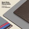 Tatami Puzzle 2cm 100x100cm - Superficie Antideslizante T, reversible Gris/Negro | Color Reversible