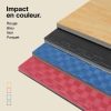 Tatami Puzzle 2,5cm 100x100cm Densité supérieure - Surface texturée antidérapante, réversible Bois/Noir | Variantes de couleurs
