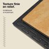 Tatami Puzzle 2,5cm 100x100cm Densité supérieure - Surface texturée antidérapante, réversible Bois/Noir | Texture antidérapante