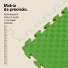 Puzzle Tatami 2,5cm 100x100cm - Superfície antiderrapante F, reversível Amarelo/Verde | Corte e vinco de precisão