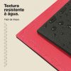 Puzzle Tatami 2,5cm 100x100cm - Superfície antiderrapante T, reversível Preto/Vermelho | Resistência à água