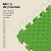Puzzle Tatami 2cm 100x100cm - Superfície antiderrapante F, reversível Amarelo/Verde | Corte e vinco de precisão