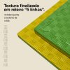 Puzzle Tatami 2cm 100x100cm - Superfície antiderrapante F, reversível Amarelo/Verde | Textura antiderrapante