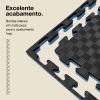 Puzzle Tatami 2cm 100x100cm - Superfície antiderrapante F, reversível Azul/Preto | Lados rectos