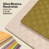 Puzzle Tatami 2cm 100x100cm - Superfície antiderrapante F, reversível Verde/branco | Cor reversível