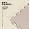 Puzzle Tatami 2cm 100x100cm - Superfície antiderrapante F, reversível Verde/Branco | Corte e vinco de precisão