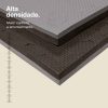 Puzzle Tatami 2cm 100x100cm - Superfície antiderrapante T, reversível Cinzento/Preto | Alta Densidade