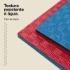 Tatami Puzzle 3cm 100x100cm - Superficie Antideslizante F, reversible Azul/Rojo | Resistencia al Agua